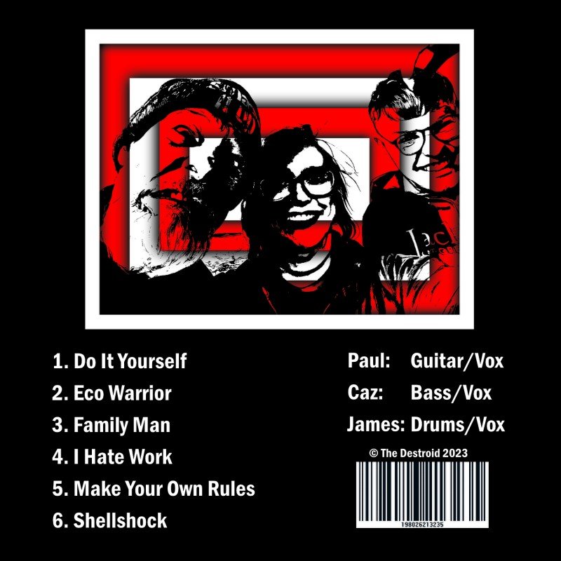 The Destroid Do It Yourself CD back cover